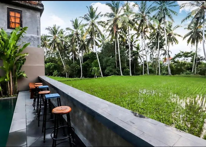 Harmony House R3 - Rice Field View, 2 Min Center - Shared Pool